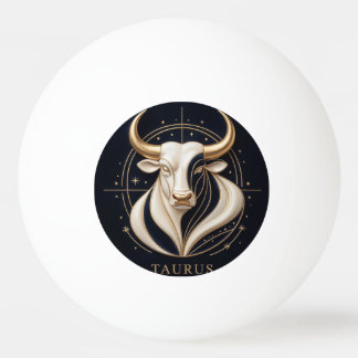 ♉ Elegante Stier Zodiac Gouden Stier Astrologie ✨ Pingpongballen
