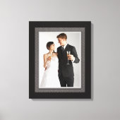 Elegante stijl bruiloft foto Lijst Canvas Afdruk (Voorkant)