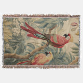 Elegante  Stijl Papegaaien Botanische Classic Deken (Voorkant)