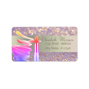 Elegante stijlvol romantisch, Glitter Bokeh, Lippe Etiket