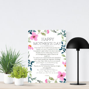Elegante stijlvolle bloem eenvoudige geschenken mo feestdagenkaart