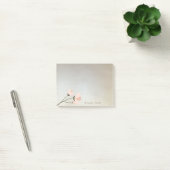 Elegante stijlvolle bloem post-it® notes (Kantoor)