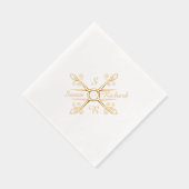 Elegante Stijlvolle bruiloft Folie Servetten (Rechts)