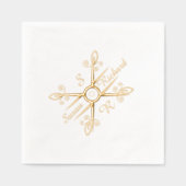 Elegante Stijlvolle bruiloft Folie Servetten (Voorkant)