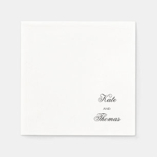 Elegante stijlvolle chic moderne eenvoudige minima servet