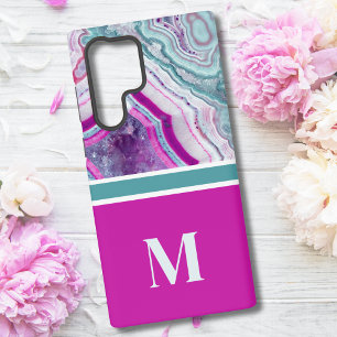 Elegante Stijlvolle Chic Monogram Initiaal Samsung Galaxy Hoesje