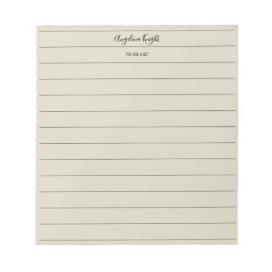 Elegante stijlvolle chique takenlijst handschrift notitieblok