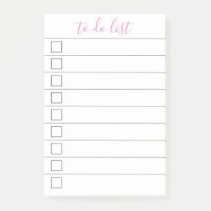 Elegante stijlvolle chique to-do list handschrift  post-it® notes