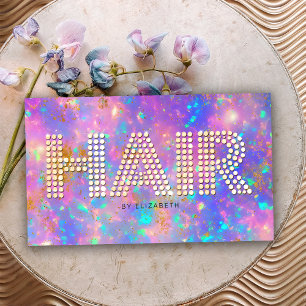 Elegante stijlvolle diamanten gouden vuur opaal st visitekaartje