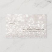 Elegante Stijlvolle Glitterende Bokeh Aanbevelin Aanbevelingskaartje (Achterkant)