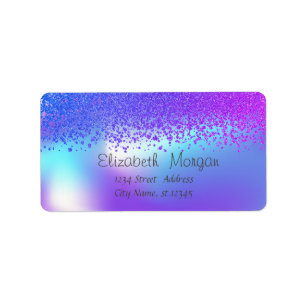 Elegante stijlvolle gouden diamanten holografisch etiket