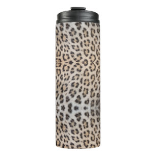Elegante stijlvolle luipaard cheetah bont dierenpr thermosbeker