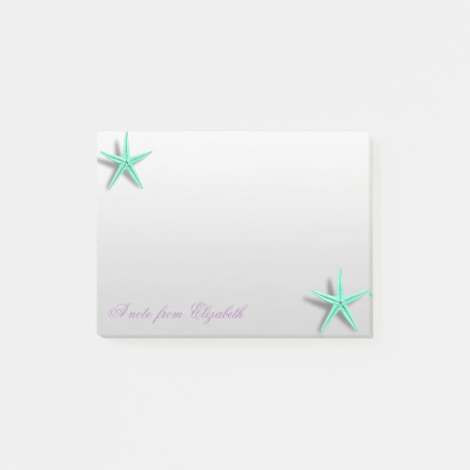 Elegante Stijlvolle Meisjesachtige ,Zeester Post-it® Notes (Voorkant)