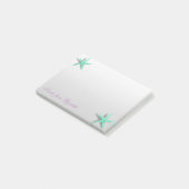 Elegante Stijlvolle Meisjesachtige ,Zeester Post-it® Notes (Schuin)