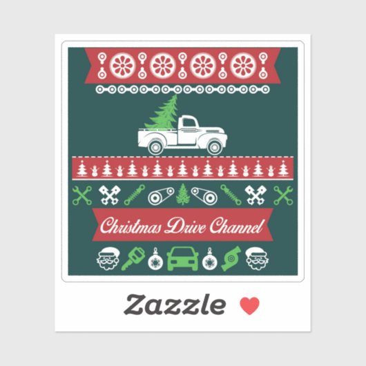 Elegante stijlvolle pijnbomen en auto sticker (Vel)