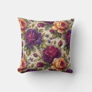 Elegante stijlvolle romantische bloemenchic kussen