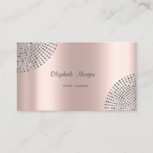 Elegante stijlvolle roze goud, Eenvoudig, Stippen Visitekaartje