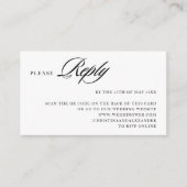 Elegante stijlvolle Sophisticated QR-code achterin Informatiekaartje (Voorkant)