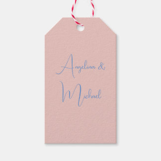 Elegante stijlvolle trendy handschrift scriptnaam cadeaulabel