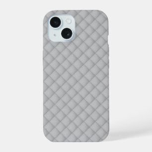 Elegante stijlvolle witte textuur iPhone 15 hoesje