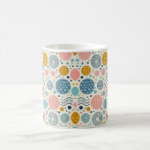 Elegante Stippen en golven koffie Mok (Center)