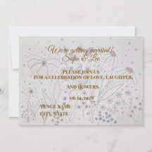 Elegante Stof Roze Grijs Handgetekend Bloemendesig