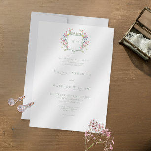 Elegante Stof Sagina Pastelkleurige Wilde Bloem Cr Kaart