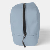 Elegante Stofblauwe Script Monogram Toilettasje (Rechts)