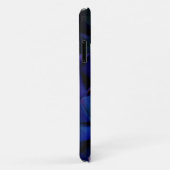 Elegante stoffige blauw paarse bloemen Case-Mate iPhone case (Achterkant/rechts)