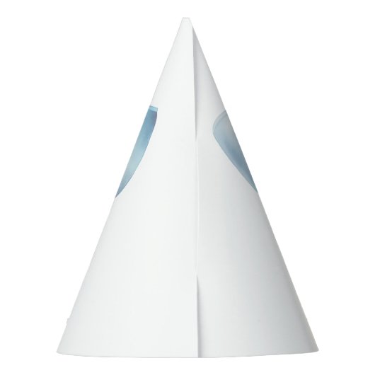 Elegante stoffige blauwe boog eerste jongen verjaa feesthoedjes (Achterkant)