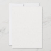 Elegante stoffige groen gebladerte bruiloft kaart (Achterkant)