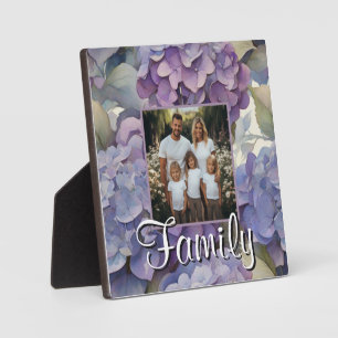 Elegante stoffige paarse blauwe aquarel hortensia' fotoplaat