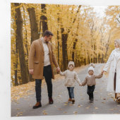 Elegante strakke groen / goud moderne deco stijl f drieluik kaart (Binnenzijde eerst)