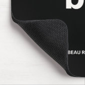 Elegante & Strakke Zwarte QR-code Muismat (Hoek)