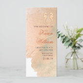 Elegante strand bruiloft programma's (Staand voorkant)