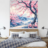 Elegante stretched canvas Print (Insitu (Slaapkamer))