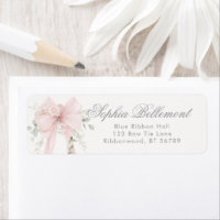 Elegante strik neutraal babyshower retouradres