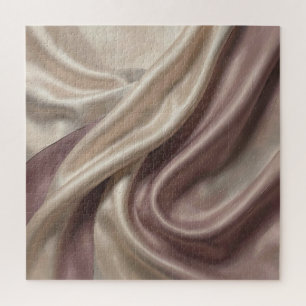 Elegante Stromende Zijde Abstract Legpuzzel