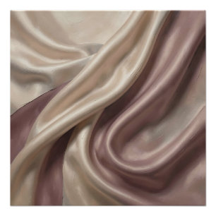 Elegante Stromende Zijde Abstract Perfect Poster