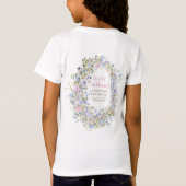 Elegante Summer Meadow Wildflower eregast T-shirt (Achterkant)