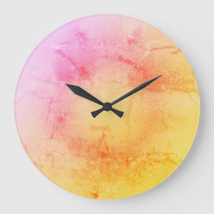 Elegante Sunset Gradient wandklok Grote Klok