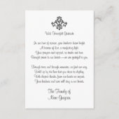 Elegante sympathie Bedankt Notities (Voorkant)