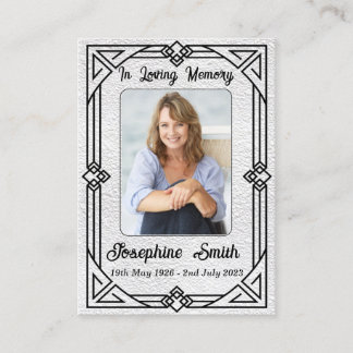 Elegante sympathie foto gebed Kaart Visitekaartje