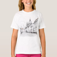 Elégante T-shirt Prague noir & blanc pour elle