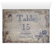 Elegante  tafel zitplaatsnaam Kaart (Binnen Horizontaal (Onder))