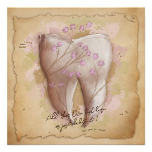 Elegante  tandarts assistent cadeau perfect poster