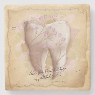 Elegante tandarts assistent cadeau stenen onderzetter