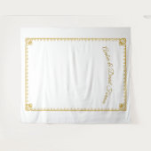 Élégante tapisserie de Mariage catholique (Devant (Horizontal))