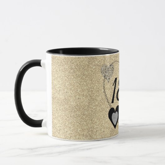 Élégante tasse d'anniversaire spéciale 18e (Gauche)