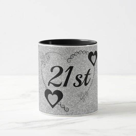 Élégante tasse d'anniversaire spéciale 21e (Centre)